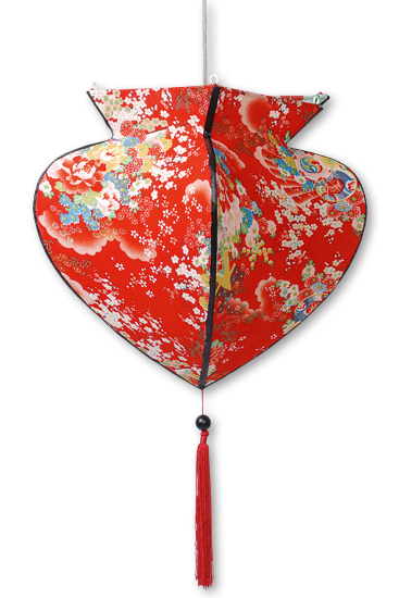 Kimono lantaarn pagode rood van Colorique