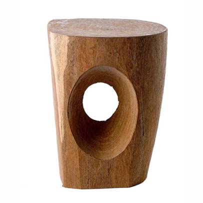 Stool Devil's Eye houten kruk van Pol's Potten